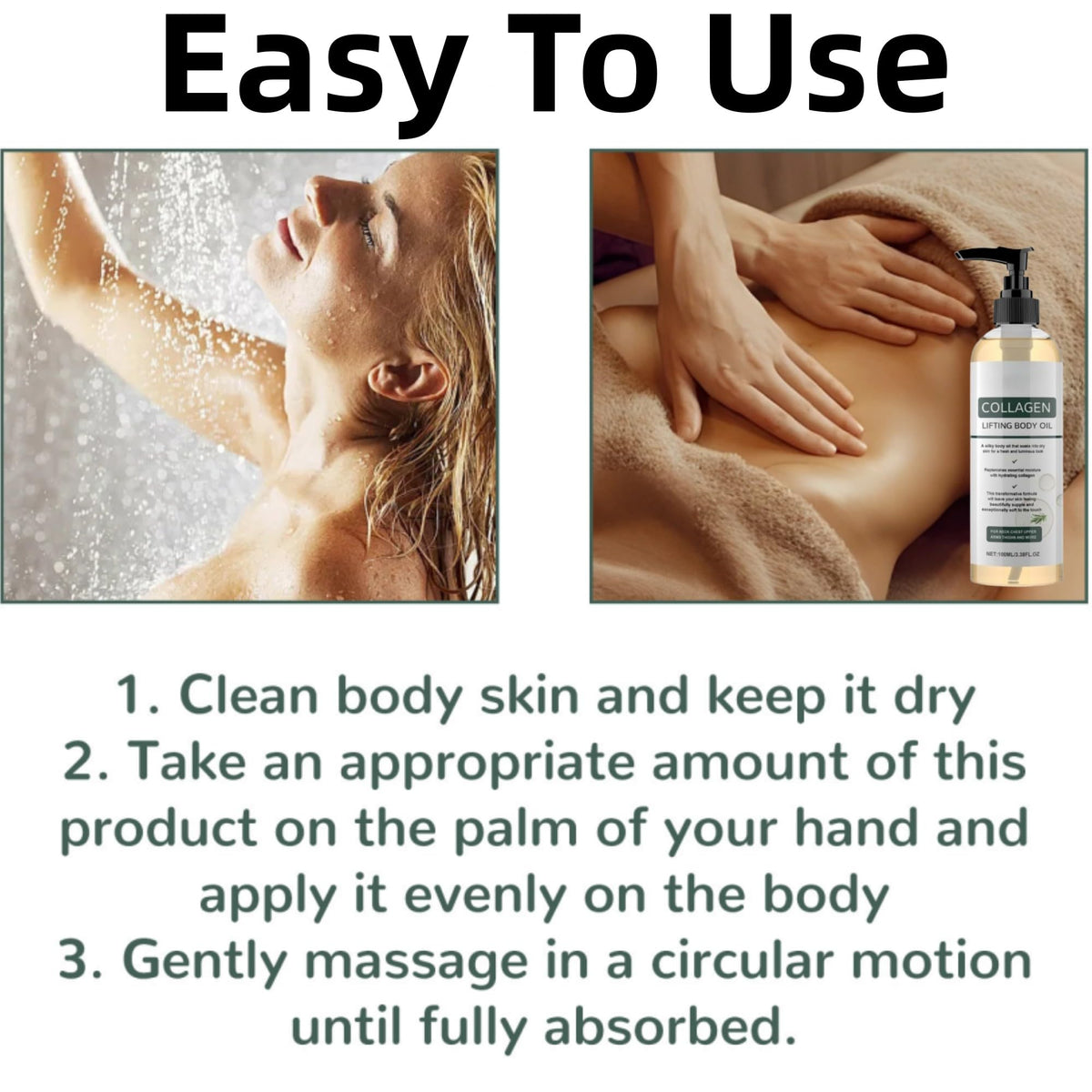 CRIVERY bottle on bathroom shelf after shower, suggests daily routine benefit