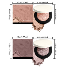 CRIVERY staged evening makeup setup highlighting metallic shades' radiance