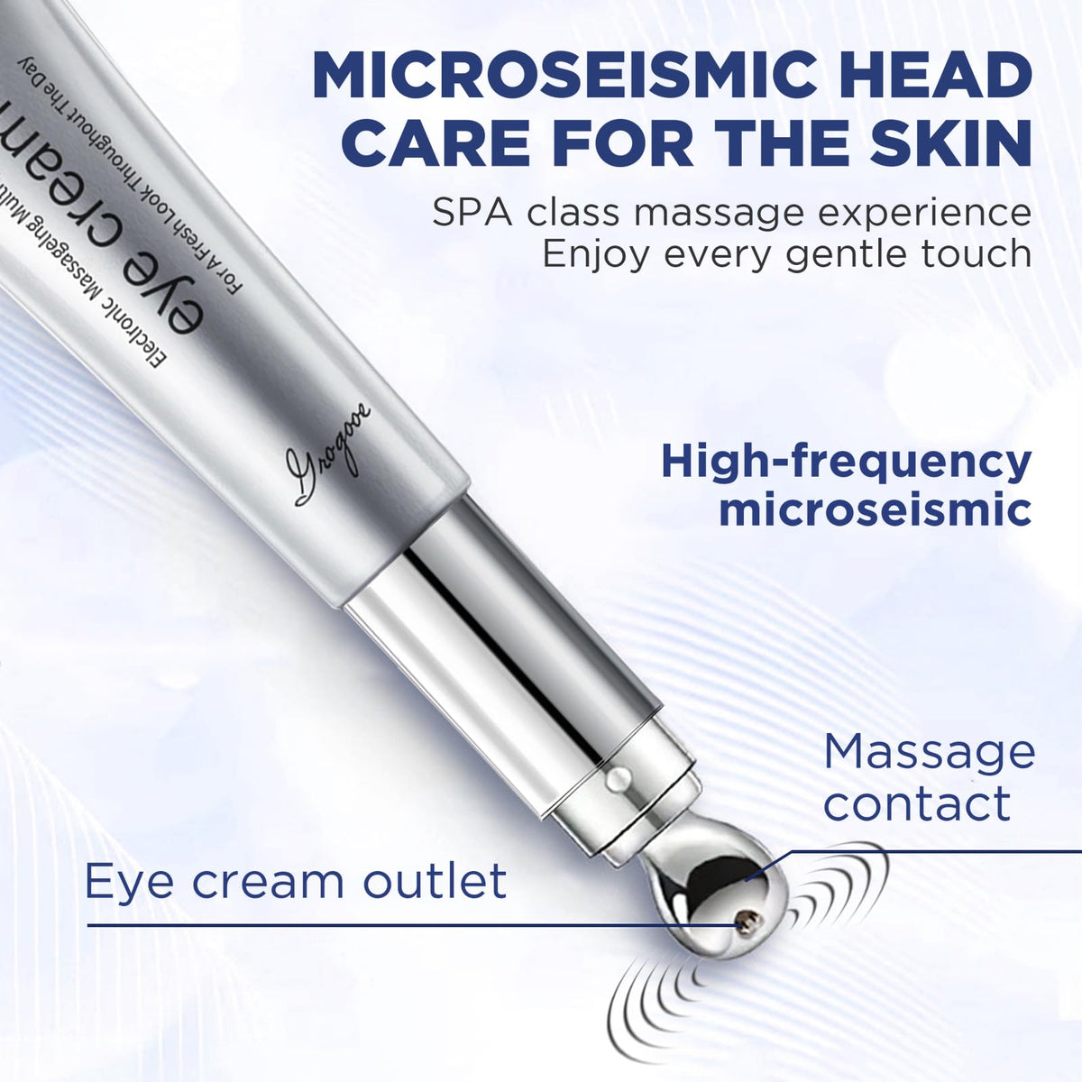Crogooe skin after application showing dewy under-eye area and refreshed appearance