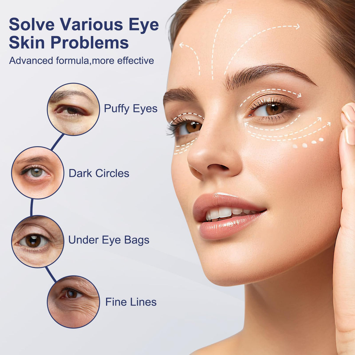 Crogooe ingredient visual with peptides and vitamin C to communicate brightening support