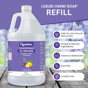Crystalino soap lather texture close-up demonstrating gentle moisturizing cleanse