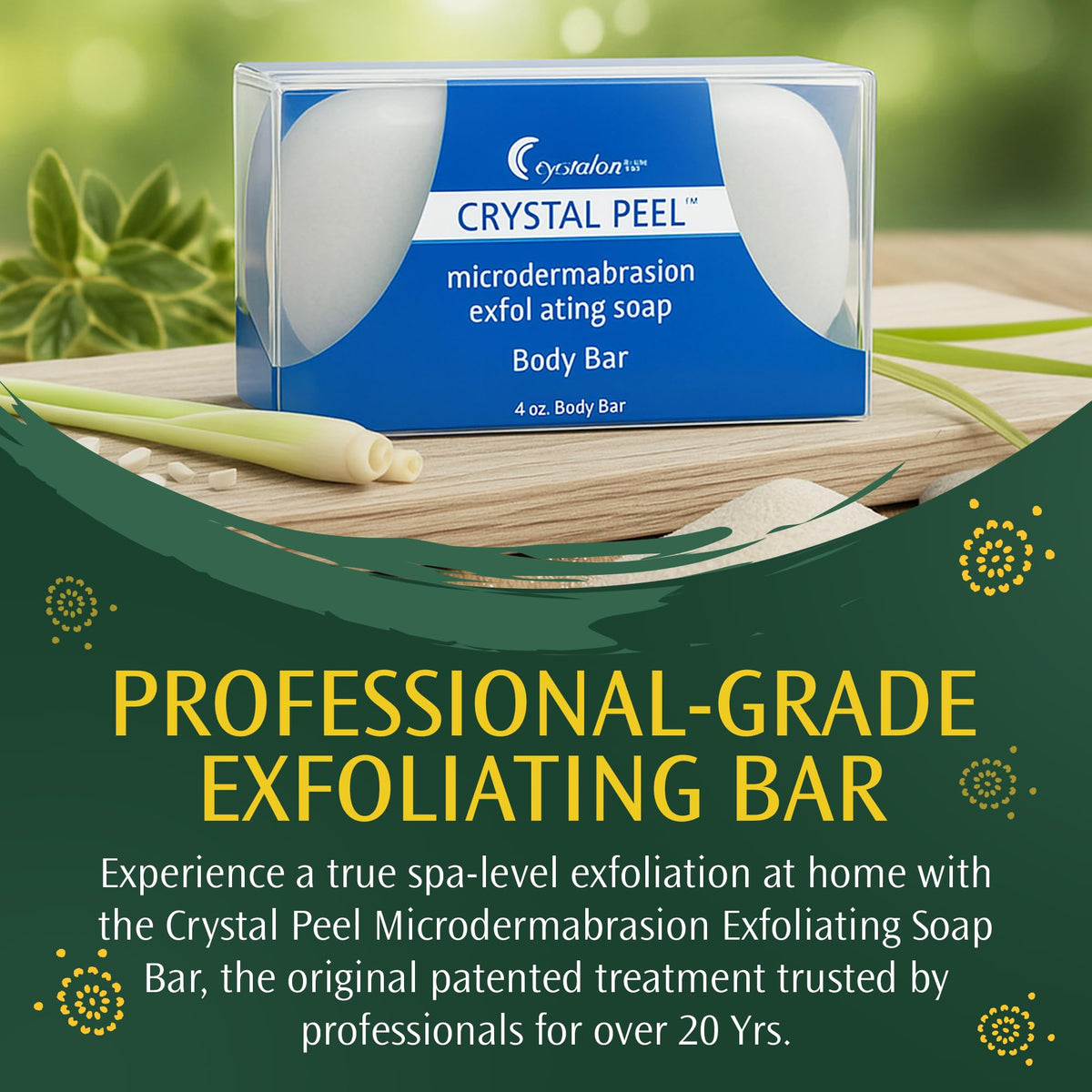 Crystalon Crystal Peel saddle shape held in hand for secure grip and control