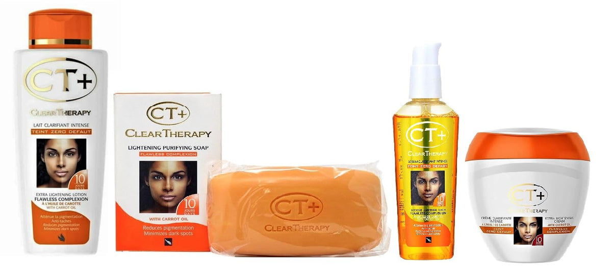 CT+ Clear Therapy front packaging showing full kit and clear benefit