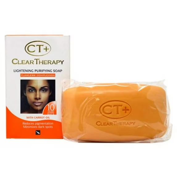 CT+ Clear Therapy closeup of soap lather on skin highlighting nourishing carrot extract benefits