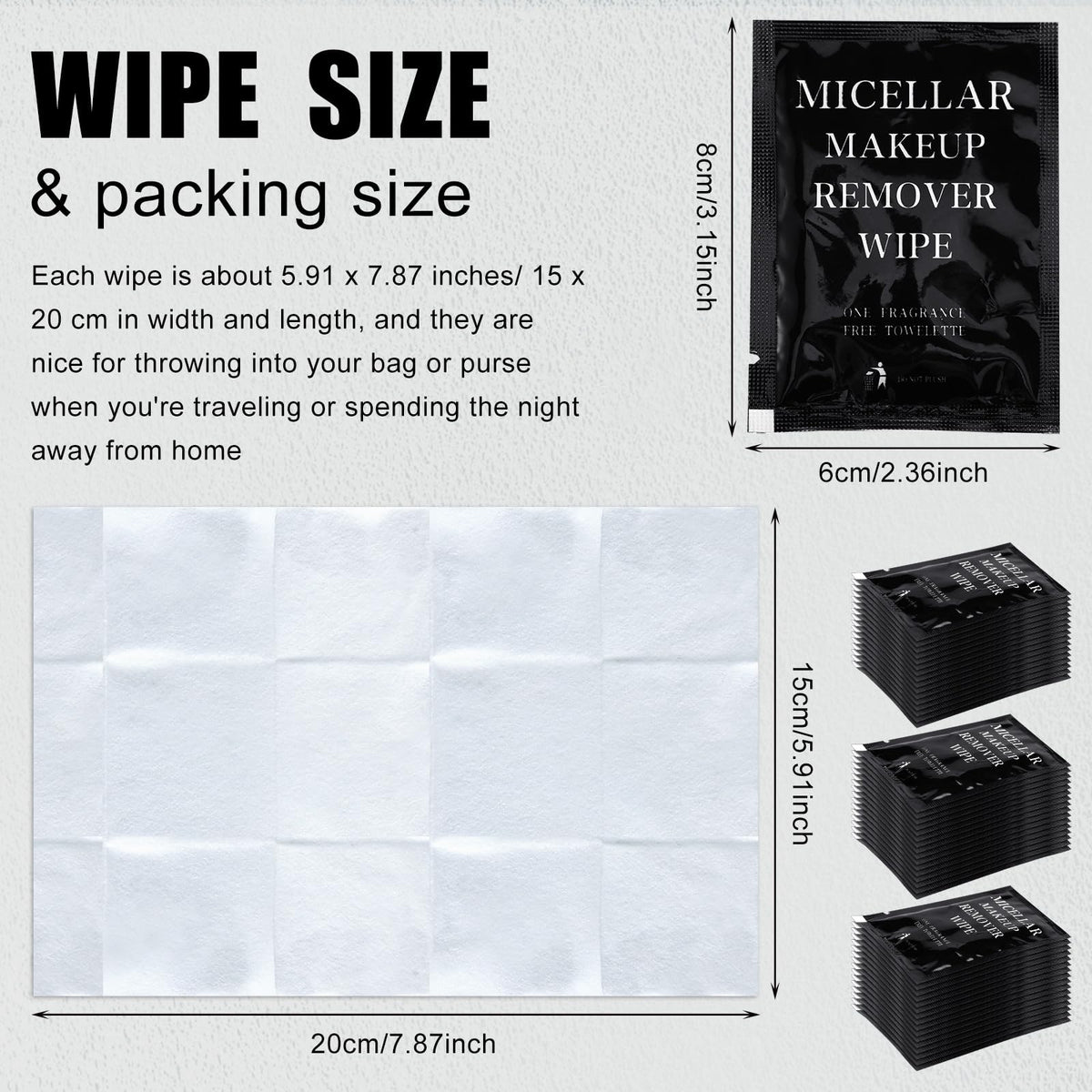 Ctosree individual wipe unwrapped ready to use for quick facial cleansing