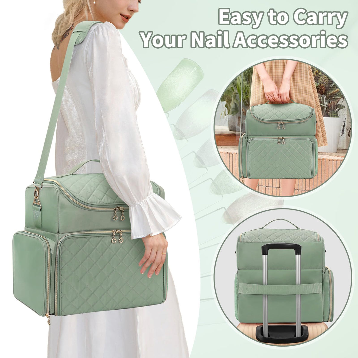 CUBETASTIC clear zipper pocket with labeled supplies for quick inventory and access