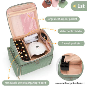 CUBETASTIC close-up of sponge slots showing secure bottle protection during travel
