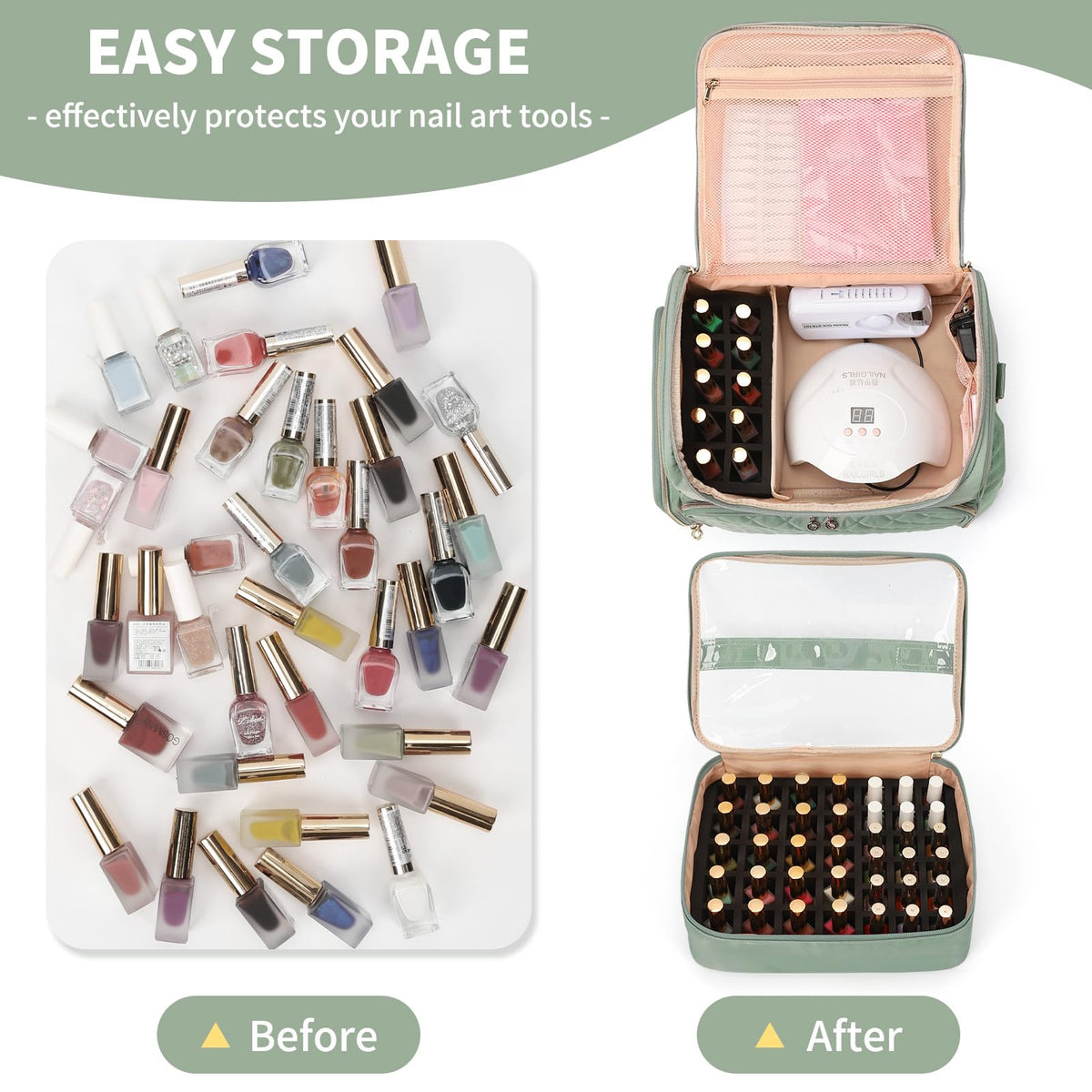 CUBETASTIC open case revealing double-layer layout and organized storage for easy setup