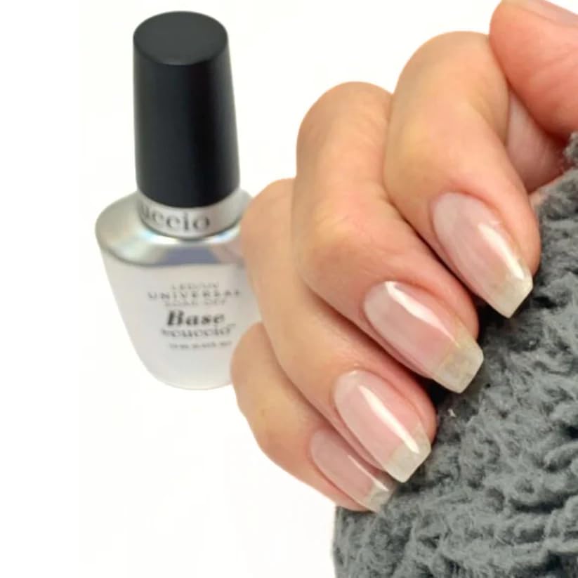 Close-up of Universal Base texture on nail for even surface benefit