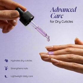 Cuccio being massaged into cuticle to demonstrate instant hydration and smoothing