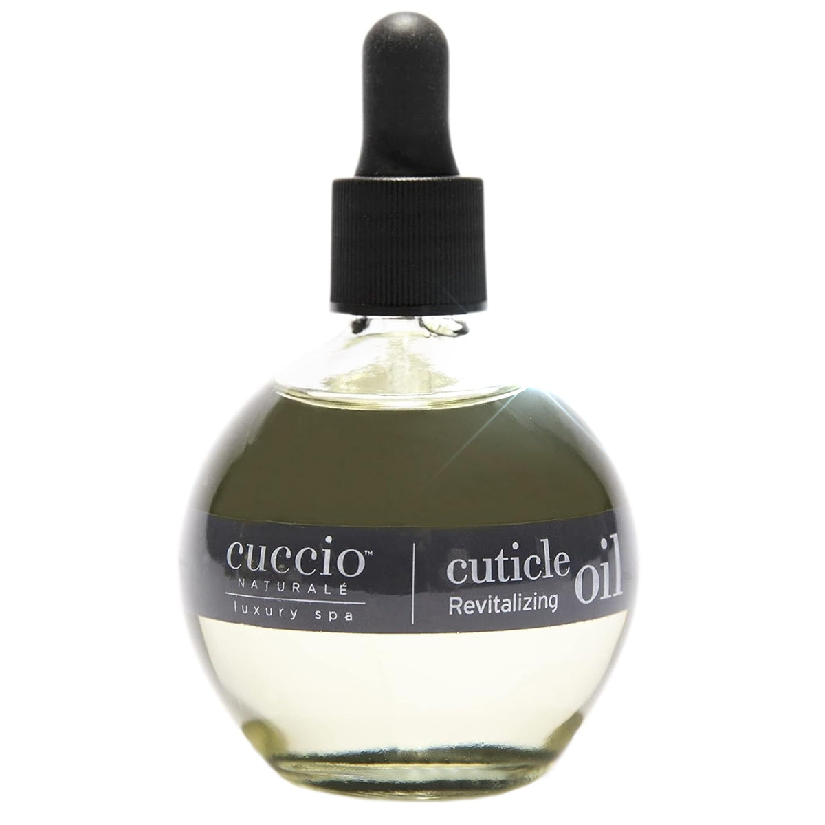 Cuccio front bottle showing citrus wild berry scent and clear label benefit