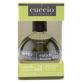 Cuccio front packaging 2.3oz bottle showing label and size for long-lasting supply
