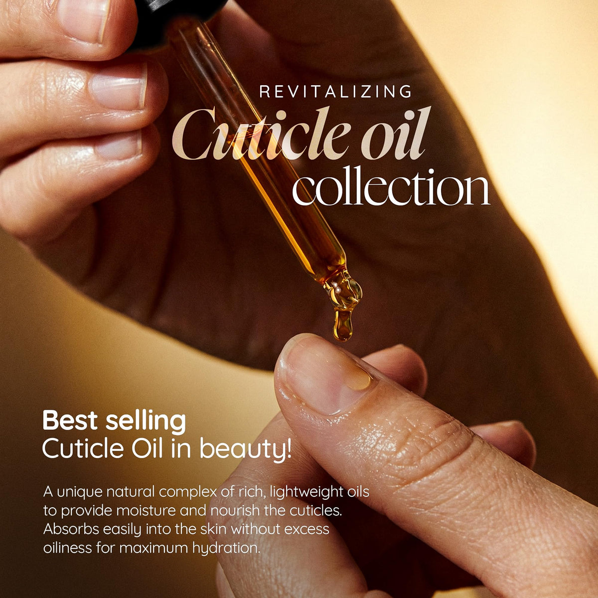 Cuccio ingredients laid out to show cold-pressed oils and vitamin E nourishment
