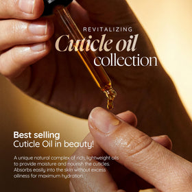 Cuccio ingredients laid out to show cold-pressed oils and vitamin E nourishment