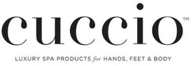 Cuccio on bathroom vanity styled with citrus fruit demonstrating daily routine benefit