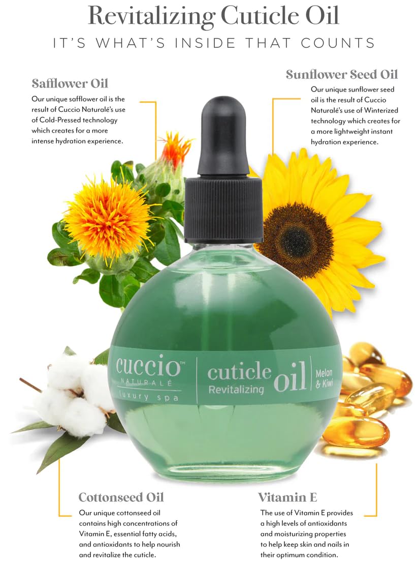 Cuccio open dropper dispensing oil for precise, non-greasy cuticle care