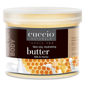 Cuccio Naturale jar front view showcasing label and 26 oz size for lasting hydration