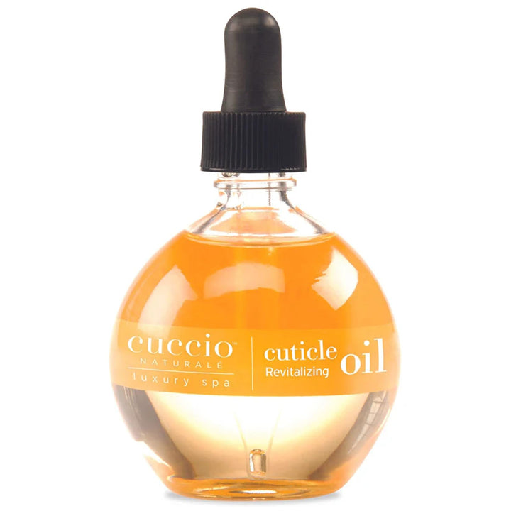 Cuccio front packaging showing bottle and product name for clear identification and appeal
