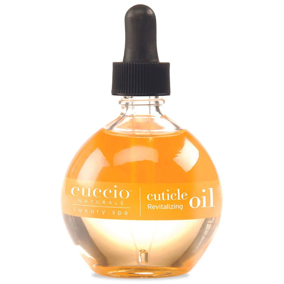 Cuccio front packaging showing bottle and product name for clear identification and appeal