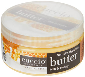Cuccio whipped butter texture close-up highlighting quick-melt hydration benefits