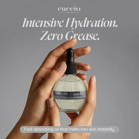 Cuccio used after manicure to enhance nail shine and condition cuticles