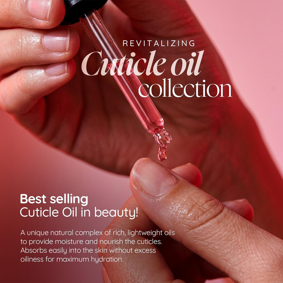 Cuccio before and after nails showing smoother cuticles and improved shine