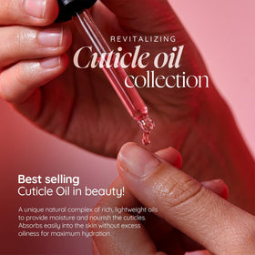 Cuccio before and after nails showing smoother cuticles and improved shine