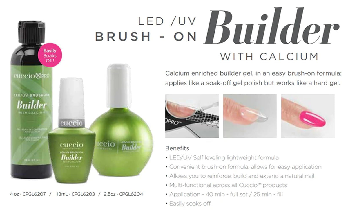 Cuccio cured finish close-up displaying glossy, chip-resistant shine