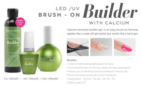 Cuccio cured finish close-up displaying glossy, chip-resistant shine