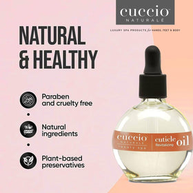 cuccio bottle beside hand for scale and travel-friendly convenience