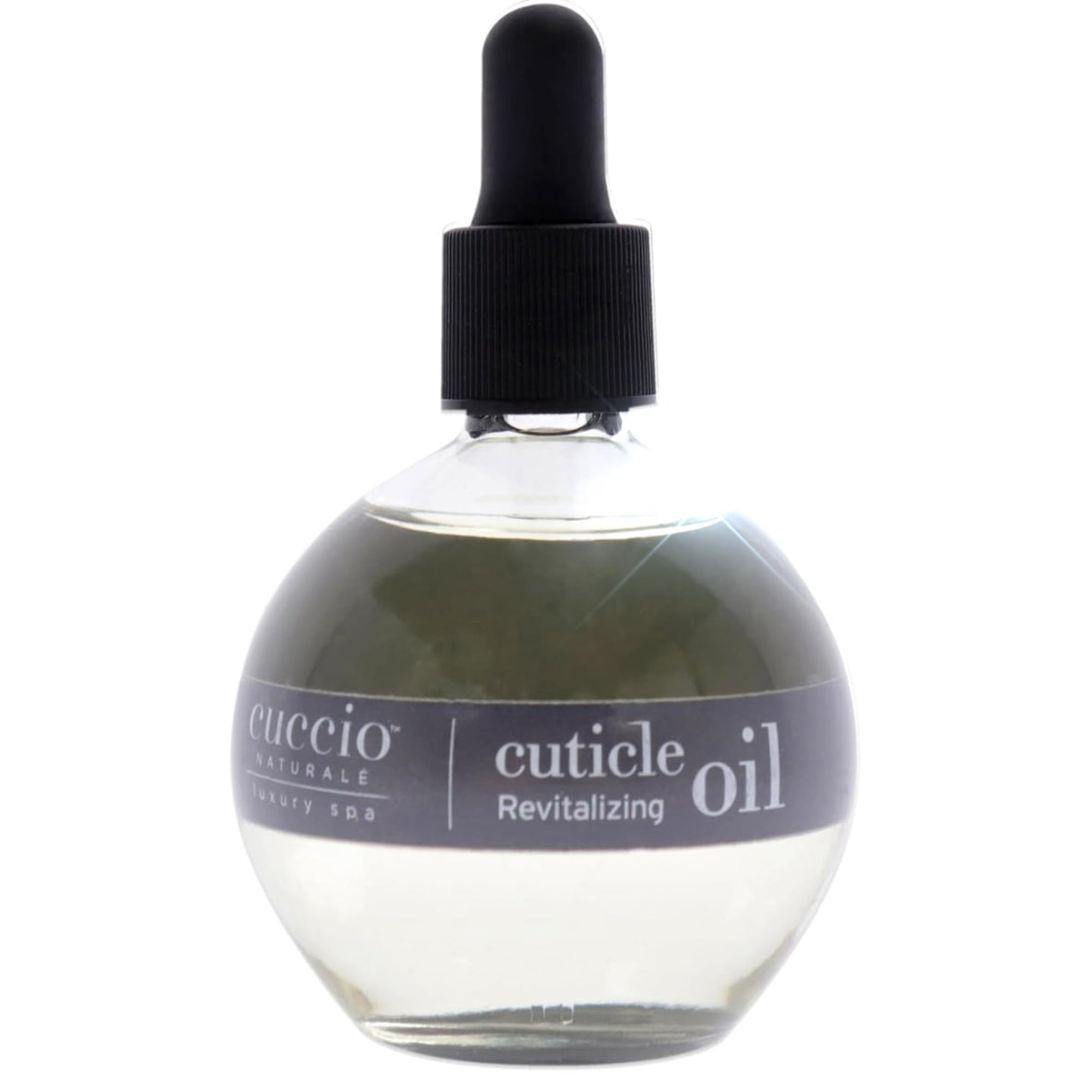 Cuccio front packaging showing bottle and label, highlighting salon-ready presentation