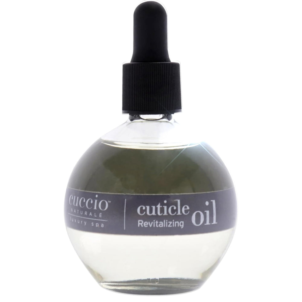 Cuccio front packaging showing bottle and label, highlighting salon-ready presentation