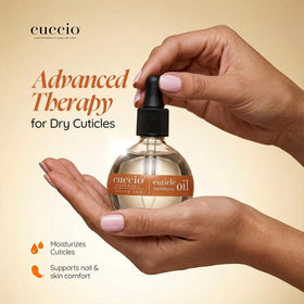 Cuccio drop dispensing from nozzle showing controlled application and quick absorption