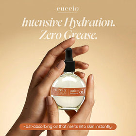 Product beside common objects for Cuccio scale and travel-friendly size