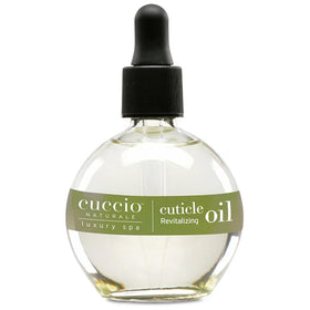 Cuccio front bottle showing product and branding for easy identification