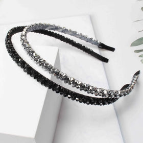 Cuizhiyu black headband texture shot showing smooth weave and secure fit