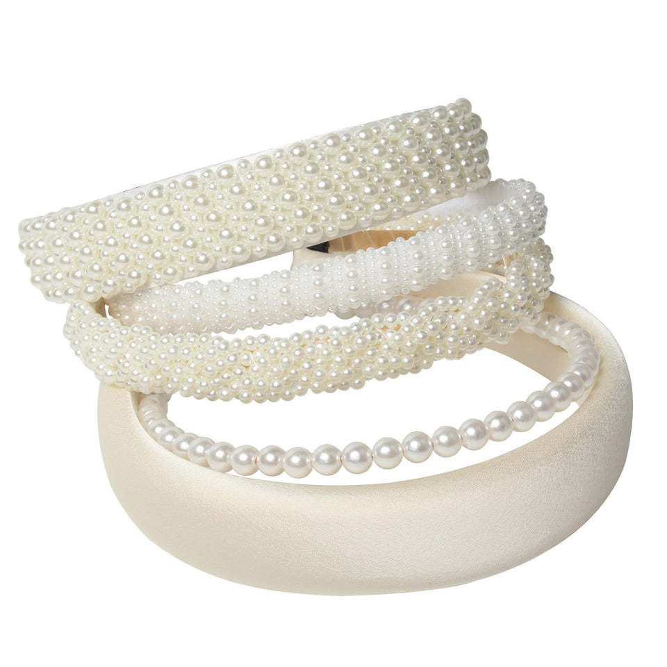 Cuizhiyu front packaging showing five pearl headbands and elegant styling benefit