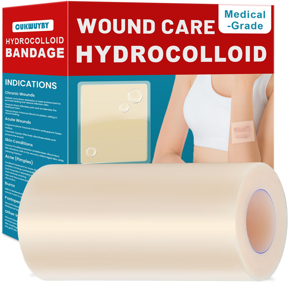 CUKWUYBY roll front view showing length and packaging benefit