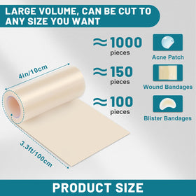 CUKWUYBY unrolled dressing demonstrating flexible continuous strip