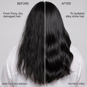 CULISE being applied in shower to wet hair, highlighting detangling and smoothness benefit