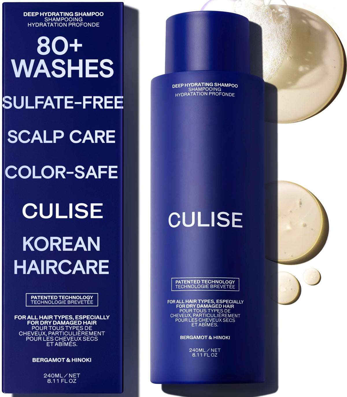 CULISE front bottle showing product packaging and clear benefit of hydration