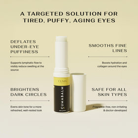 CUMA CumaBalm close-up of balm texture melting on fingertip, shows smooth hydration