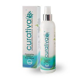Curativa Bay front bottle shot showing label and packaging benefits