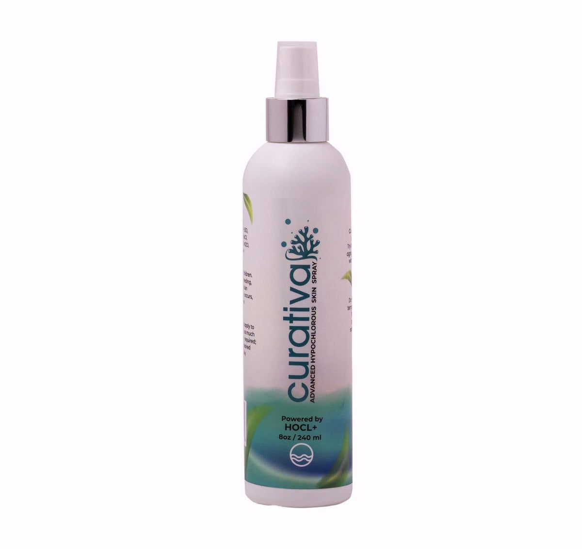 Curativa Bay spray nozzle dispensing fine mist for quick refresh