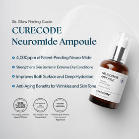 CURECODE ampoule dropper dispensing serum for precise application and reduced waste