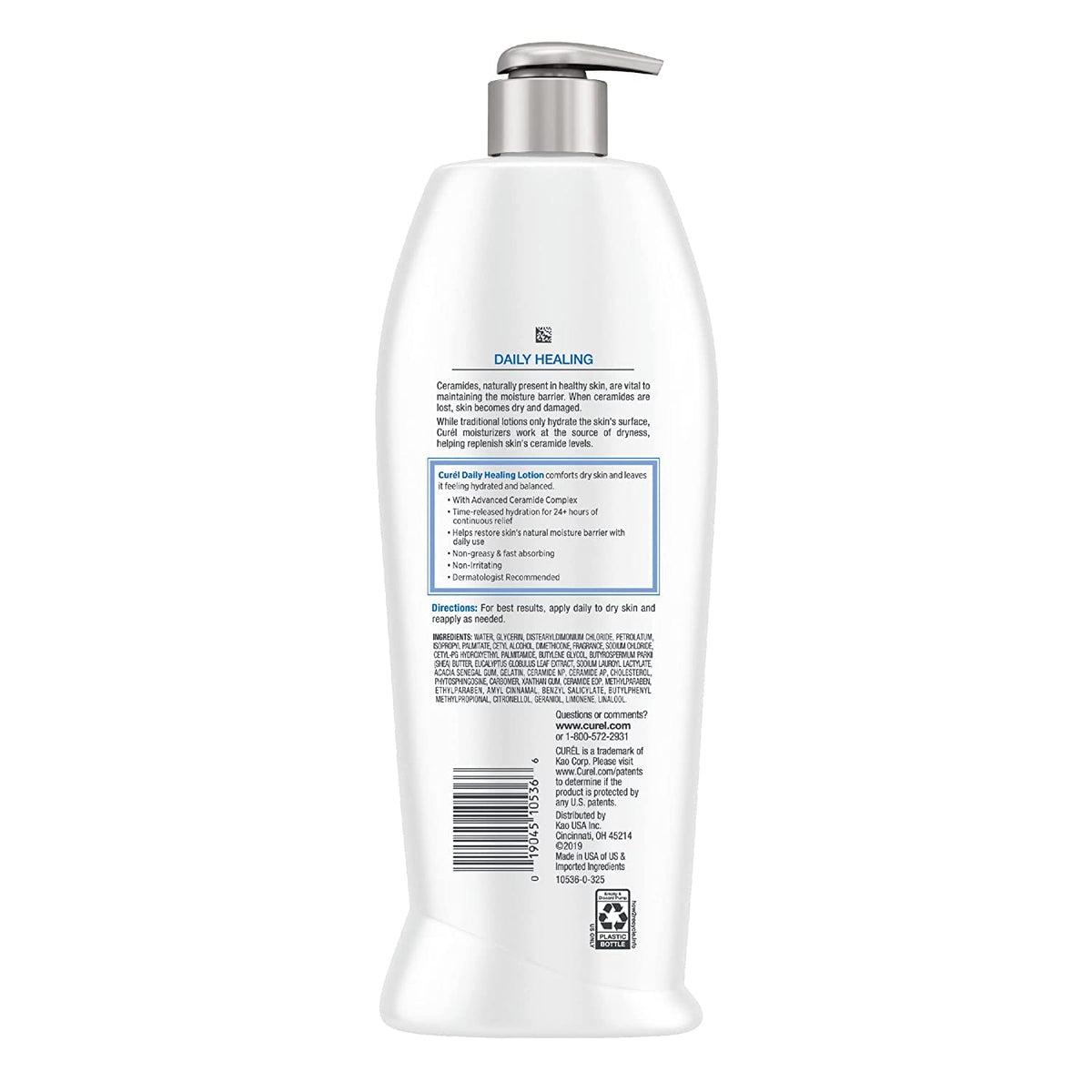 Curel application on lower leg illustrating hydration and non-greasy finish