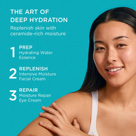 Curel close-up cap and spatula, emphasizes hygienic application benefit