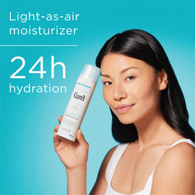 Curel mist texture in air illustrating lightweight hydration without residue