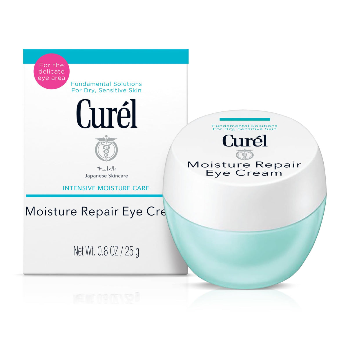 Curel front tube view showing packaging and brand, highlights travel-friendly size