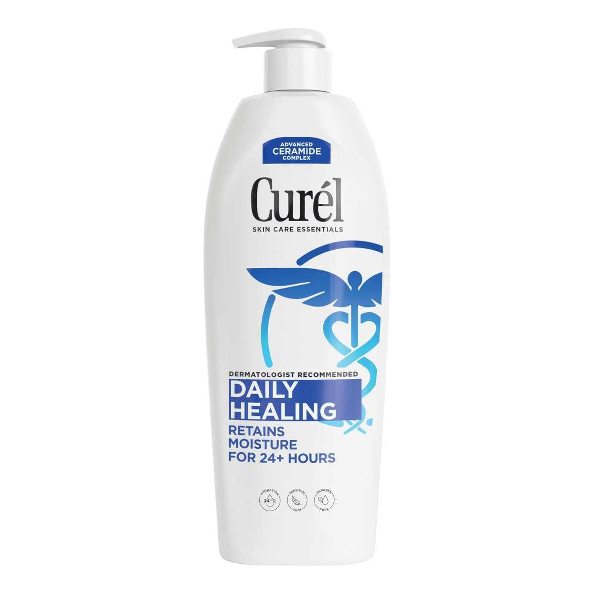 Curel front packaging 20 oz bottle clearly showing label and purpose
